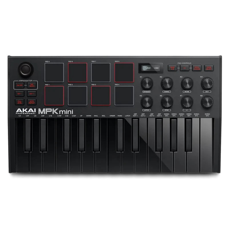 Akai professional MPK Mini MK3 - 25 key ultra portable USB MIDI drum pad and keyboard controller